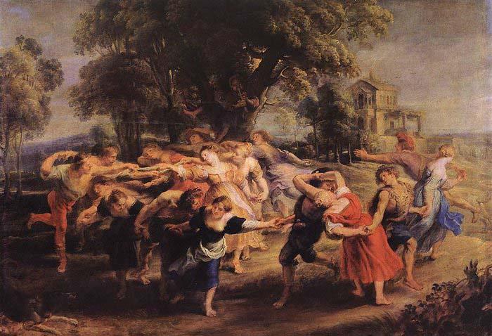 RUBENS, Pieter Pauwel Dance of the Peasants oil painting image